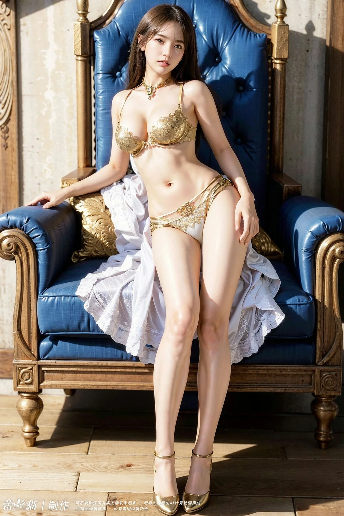 AIG  No.003 金色爆乳内衣美女写真 - 58