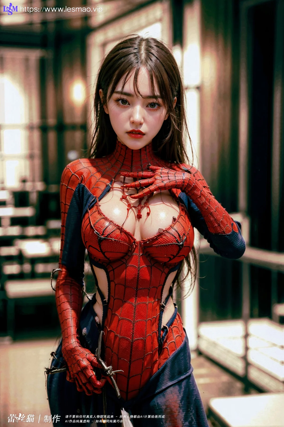 AIG  No.004 蜘蛛萌萌侠美女写真 - 15
