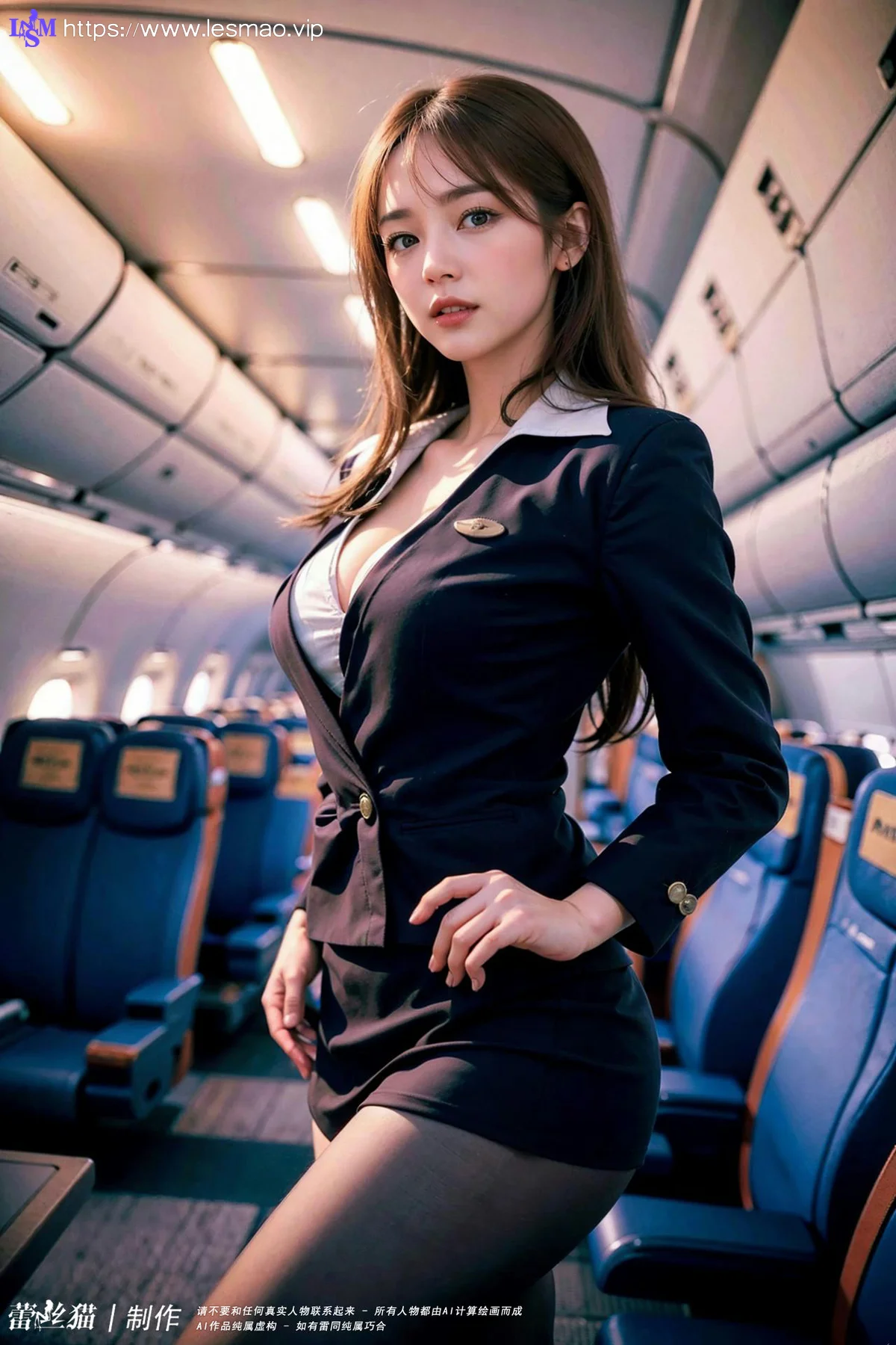 AIG  No.007 空姐爆乳机舱写真 - 11