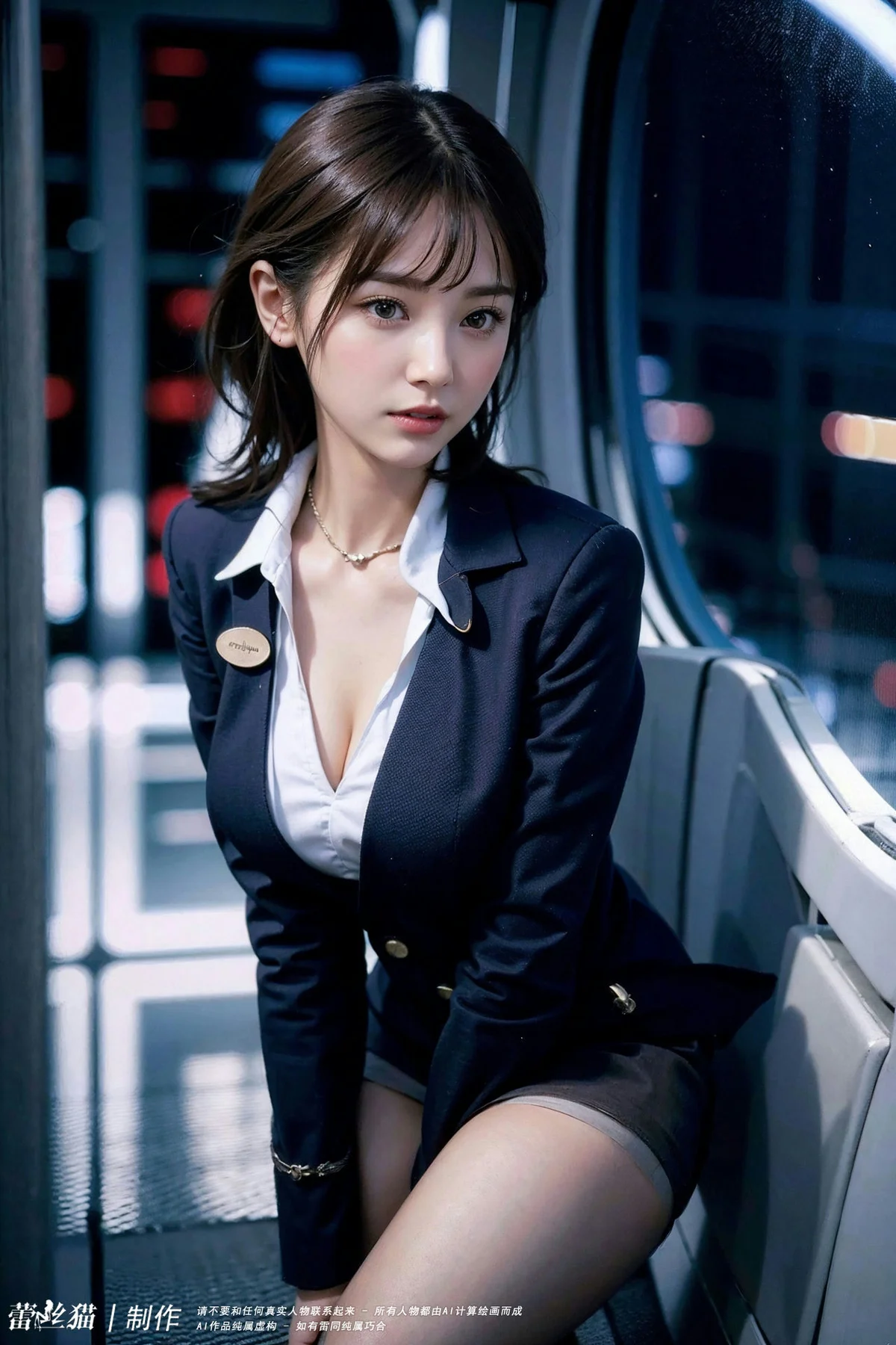 AIG  No.007 空姐爆乳机舱写真 - 60