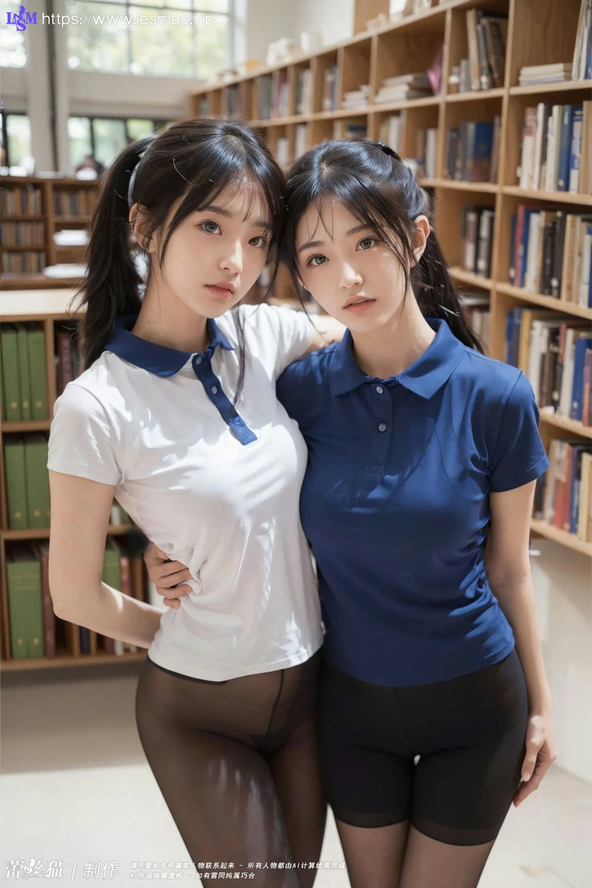 AIG  No.011 图书馆黑丝少女 - 23