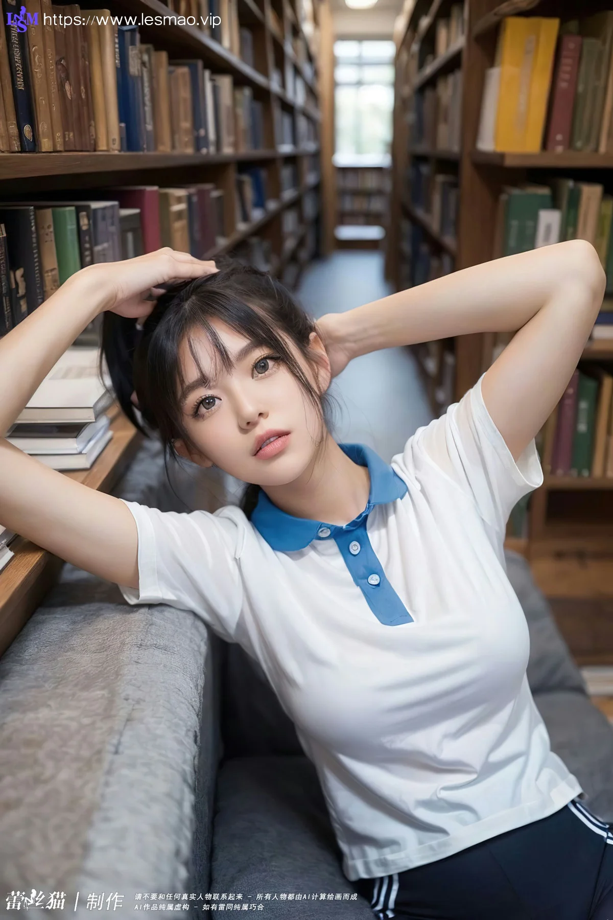 AIG  No.011 图书馆黑丝少女 - 68