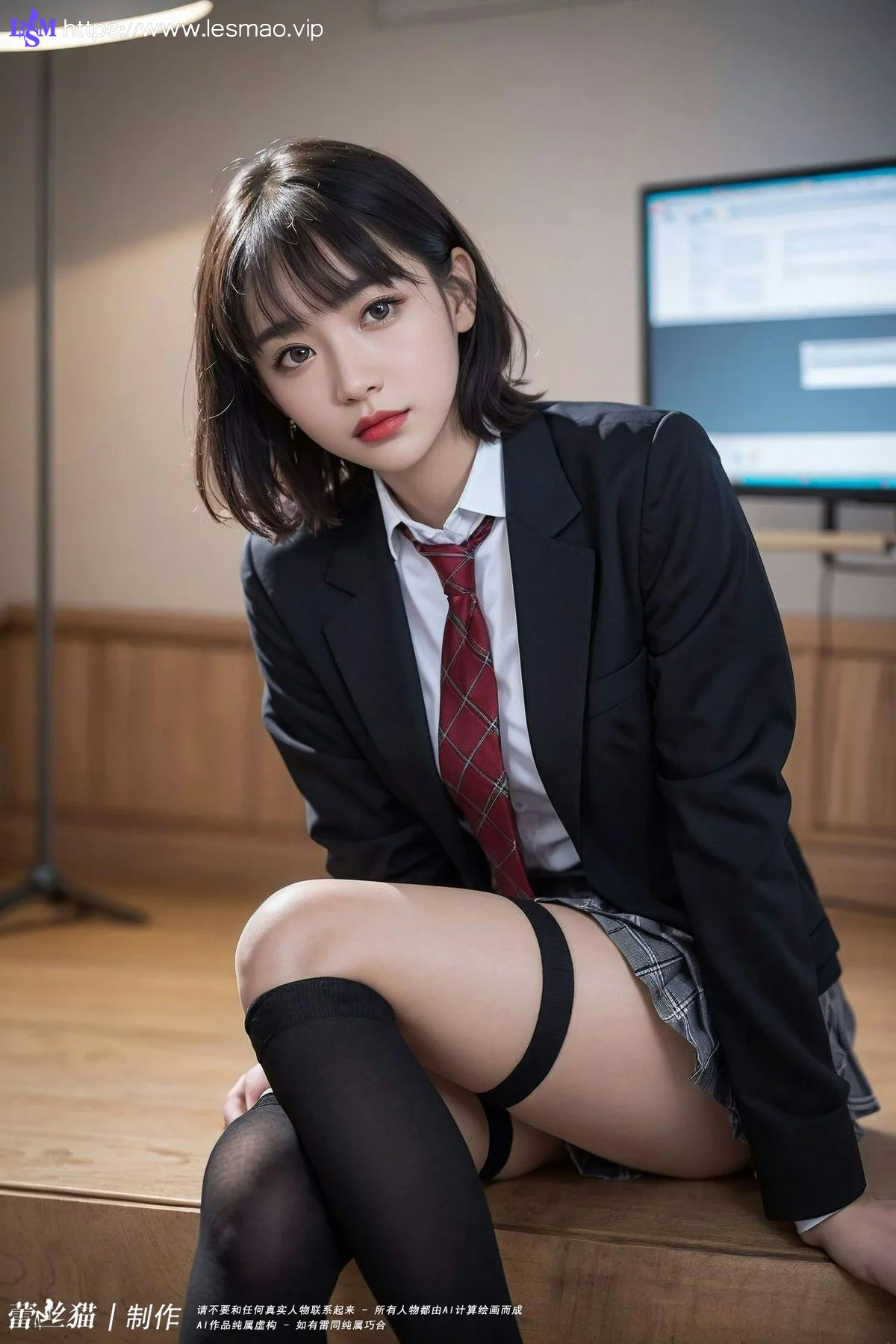 AIG  No.036 电车短发美女写真 - 12