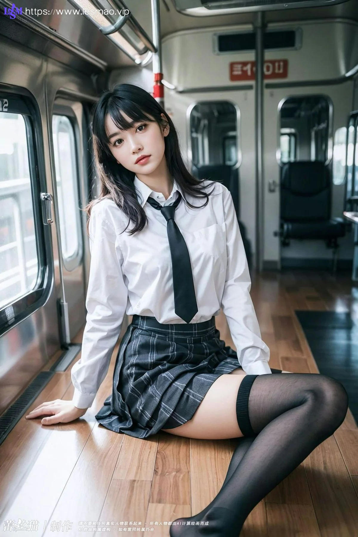 AIG  No.036 电车短发美女写真 - 18