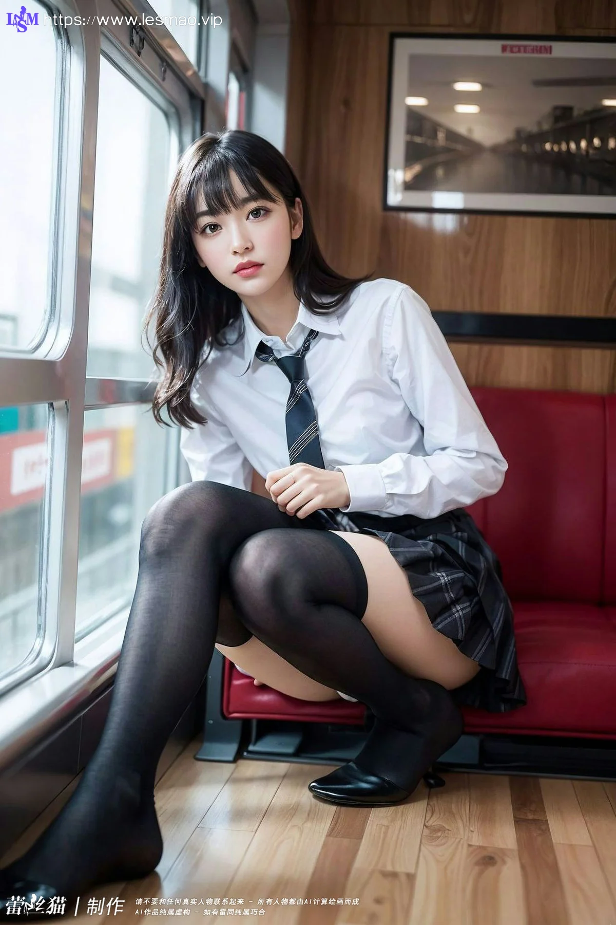 AIG  No.036 电车短发美女写真 - 19