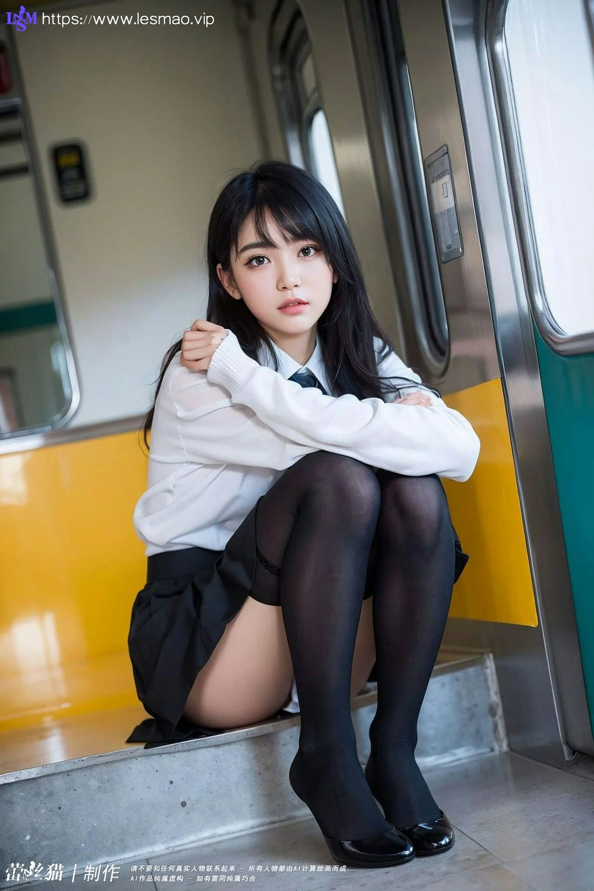 AIG  No.036 电车短发美女写真 - 20