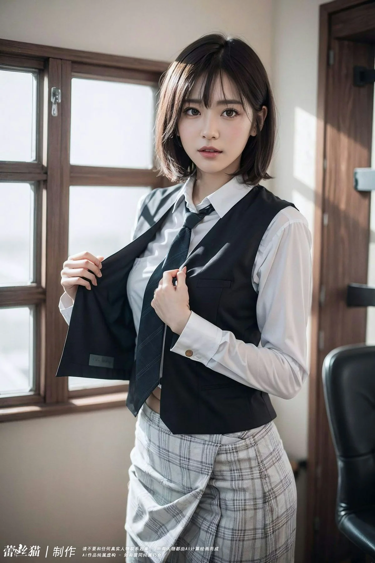 AIG  No.036 电车短发美女写真 - 23