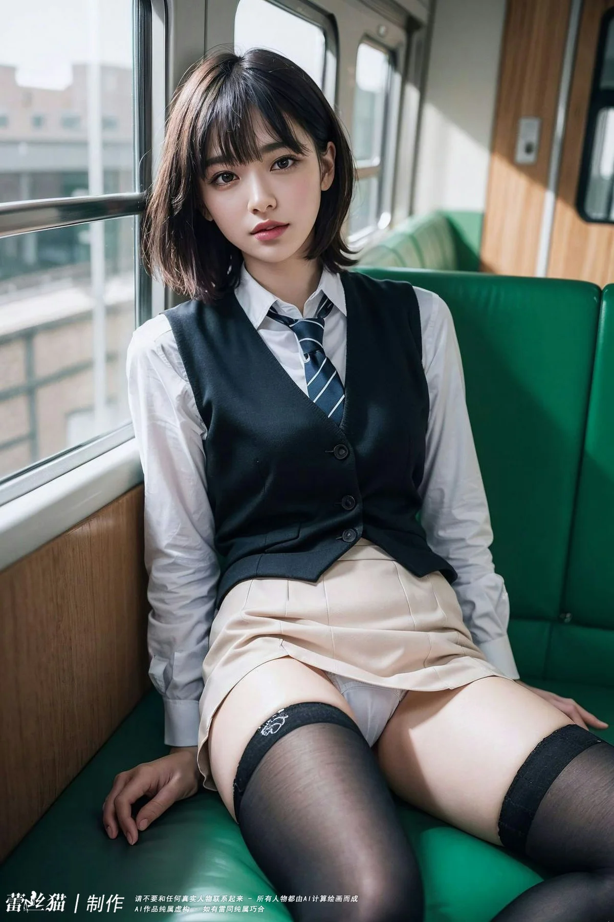 AIG  No.036 电车短发美女写真 - 25