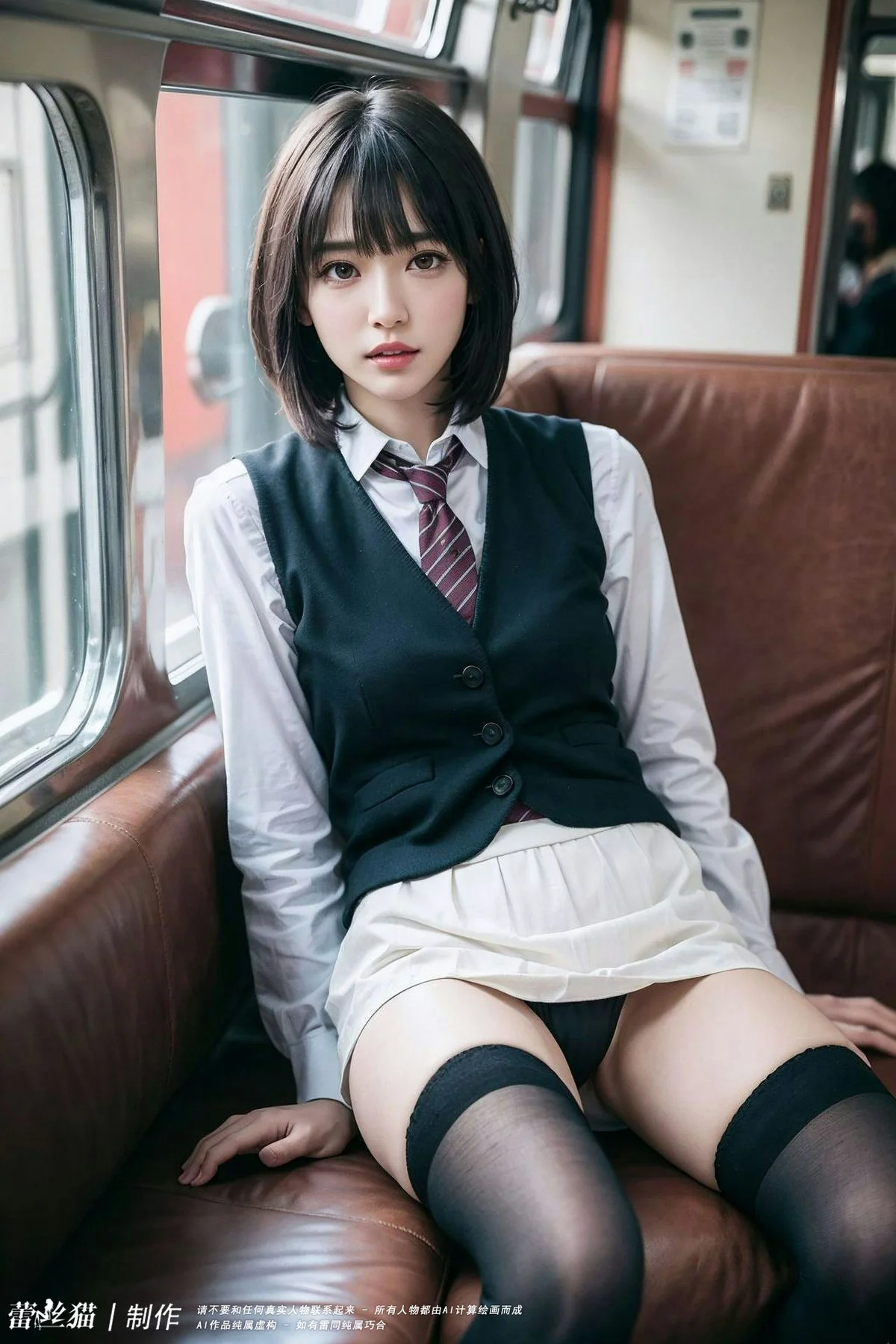 AIG  No.036 电车短发美女写真 - 26