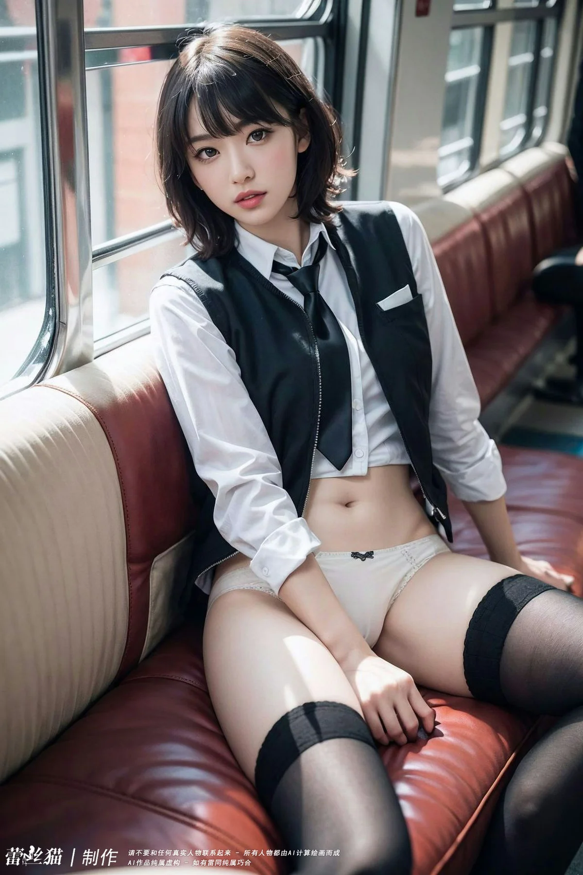 AIG  No.036 电车短发美女写真 - 28