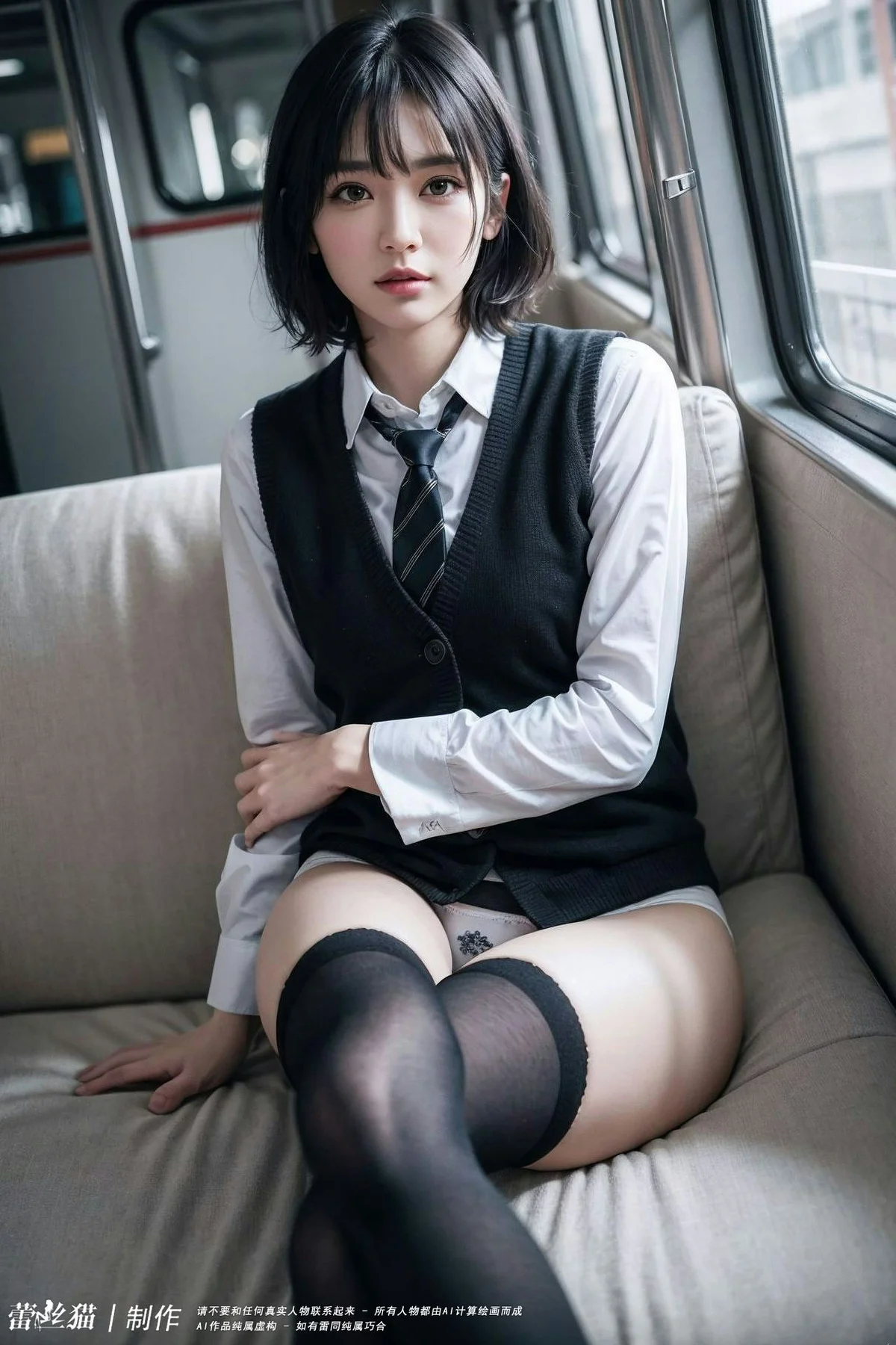AIG  No.036 电车短发美女写真 - 29