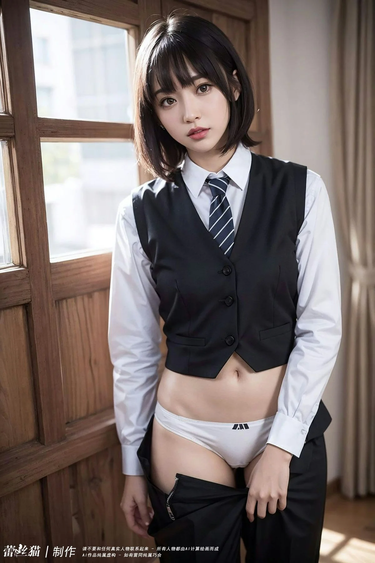 AIG  No.036 电车短发美女写真 - 32