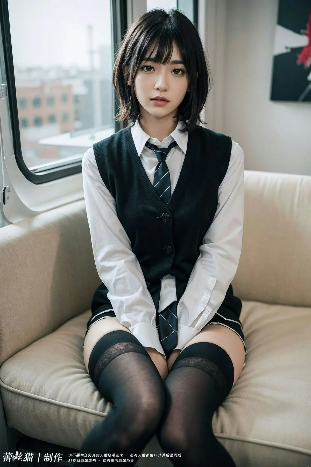AIG  No.036 电车短发美女写真 - 45
