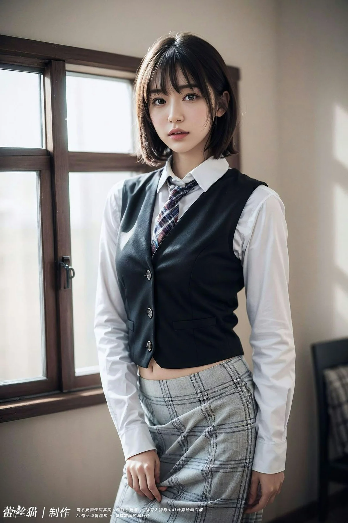 AIG  No.036 电车短发美女写真 - 51