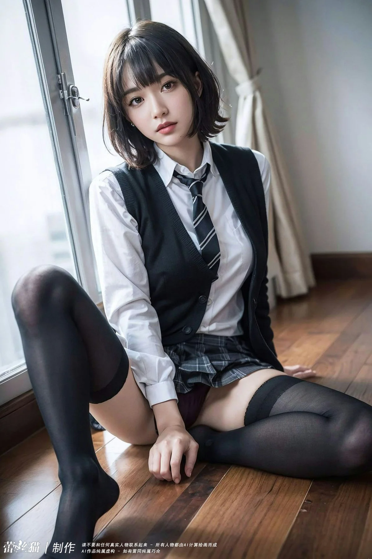 AIG  No.036 电车短发美女写真 - 55