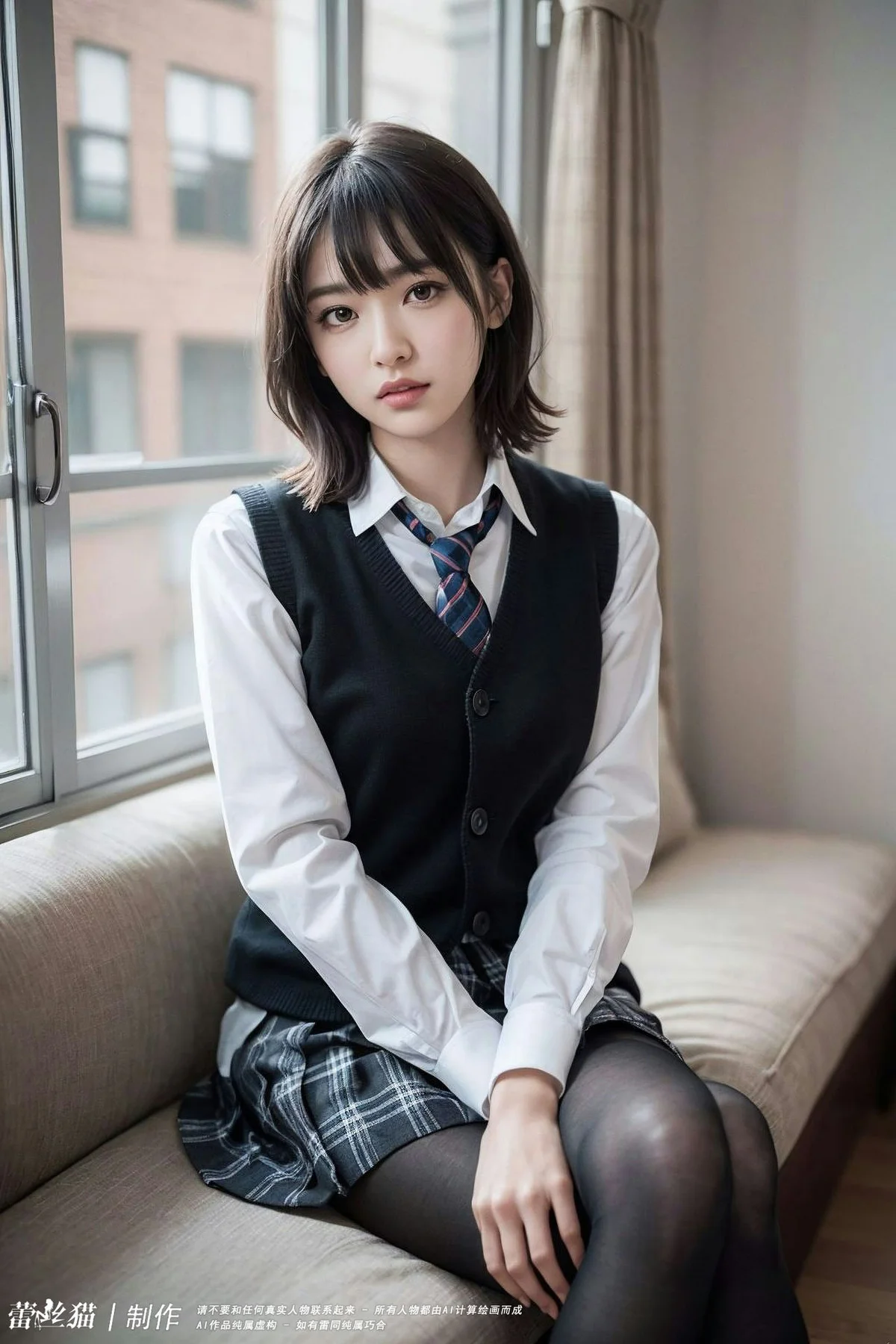 AIG  No.036 电车短发美女写真 - 56