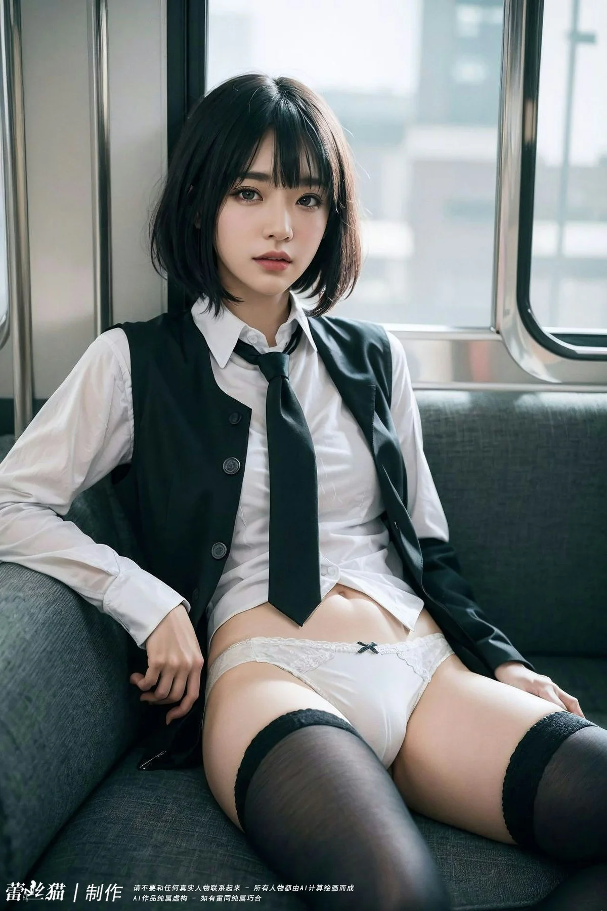 AIG  No.036 电车短发美女写真 - 58