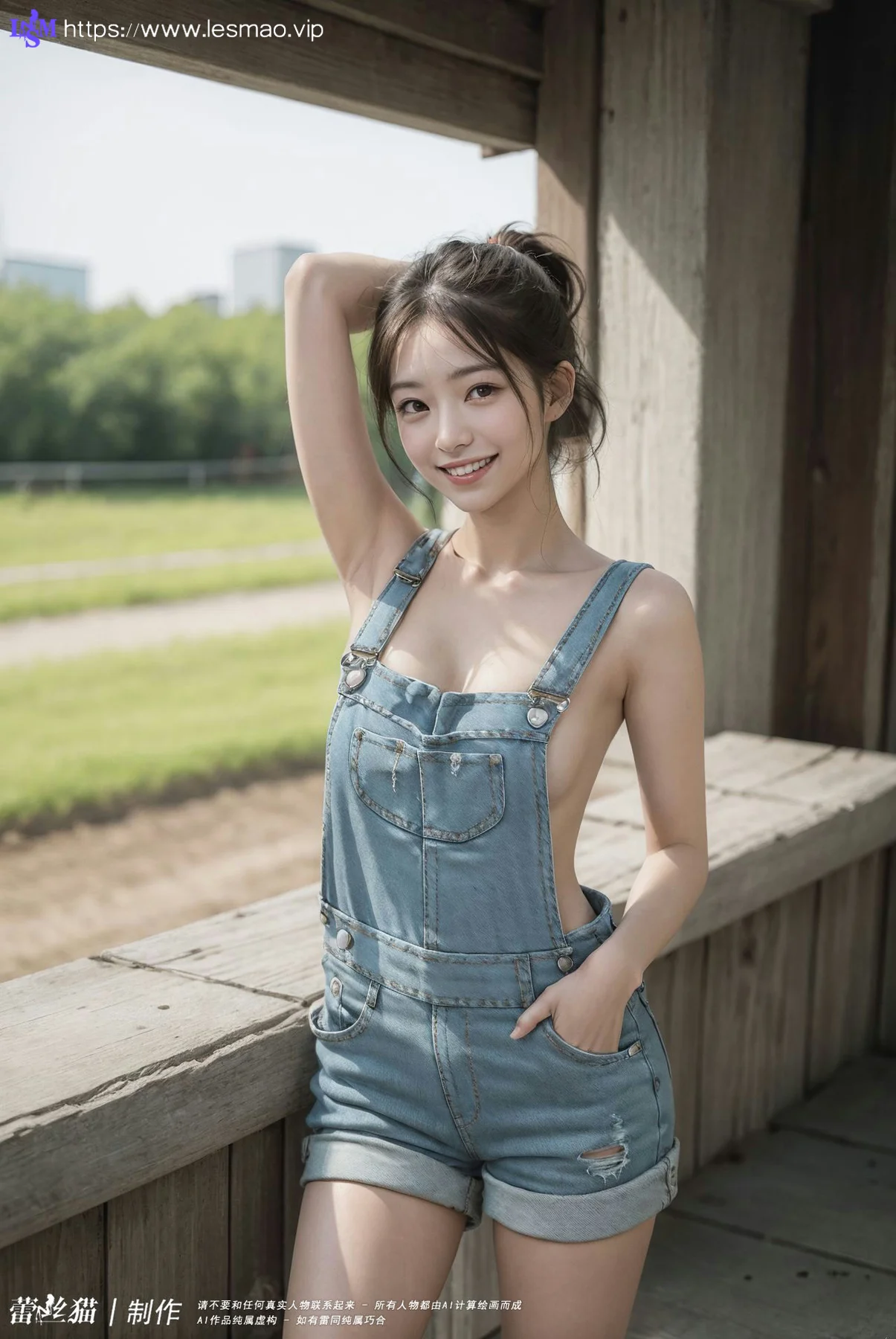 AIG  No.042 牛仔连体巨乳美女 - 11