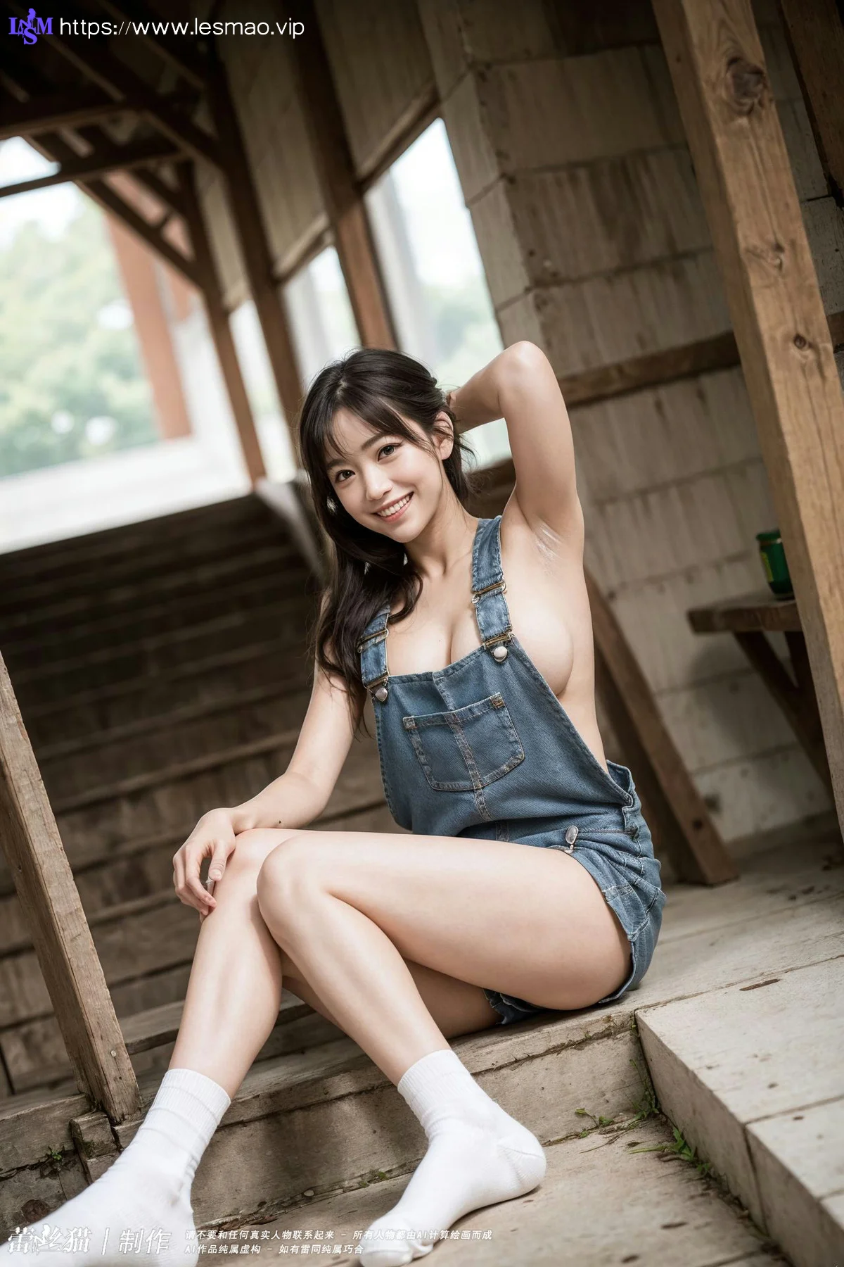 AIG  No.042 牛仔连体巨乳美女 - 53