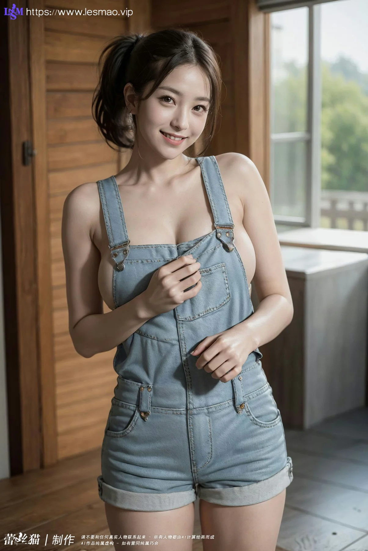AIG  No.042 牛仔连体巨乳美女 - 100
