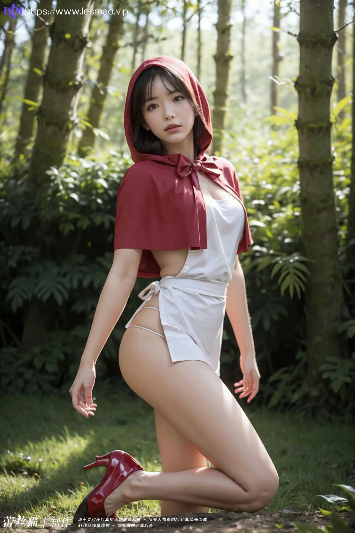 AIG  No.043 野外小红帽爆乳美女 - 50