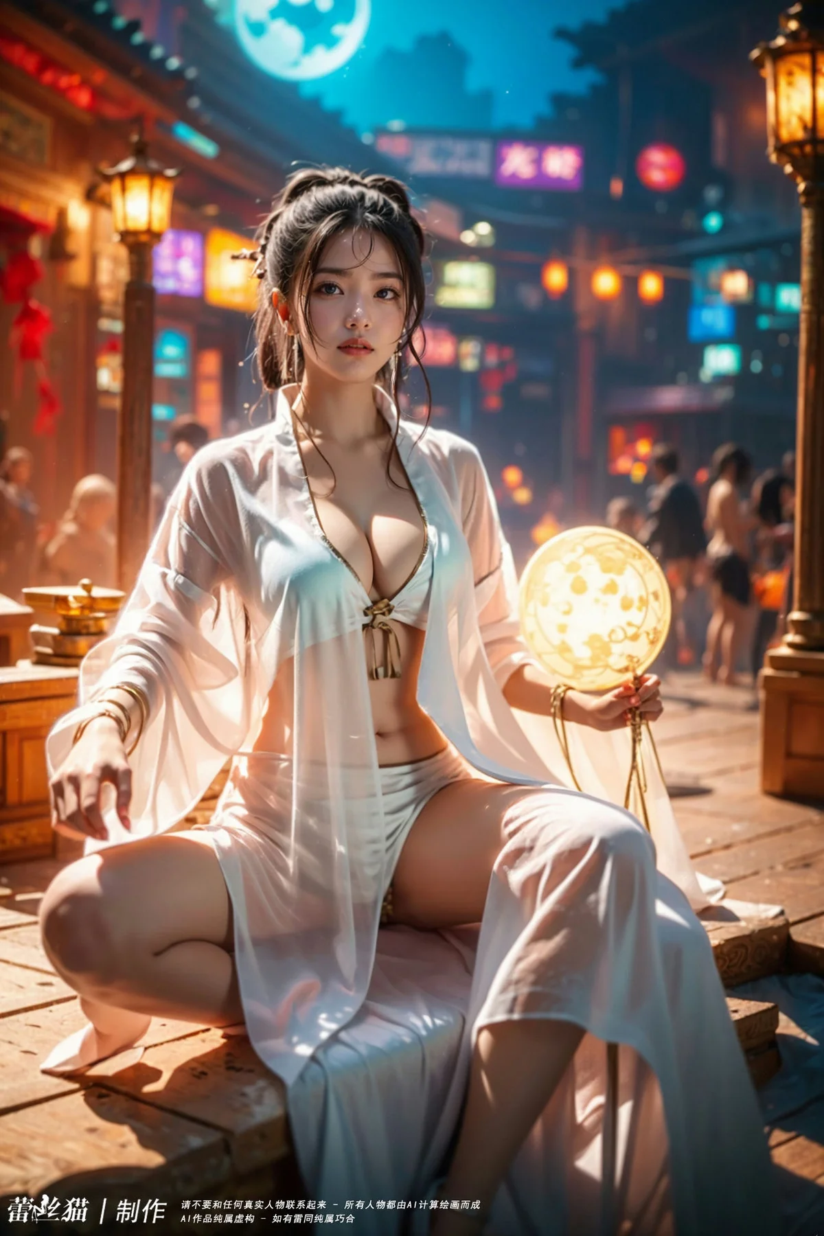AIG  No.054 白衣性感爆乳法师 - 43