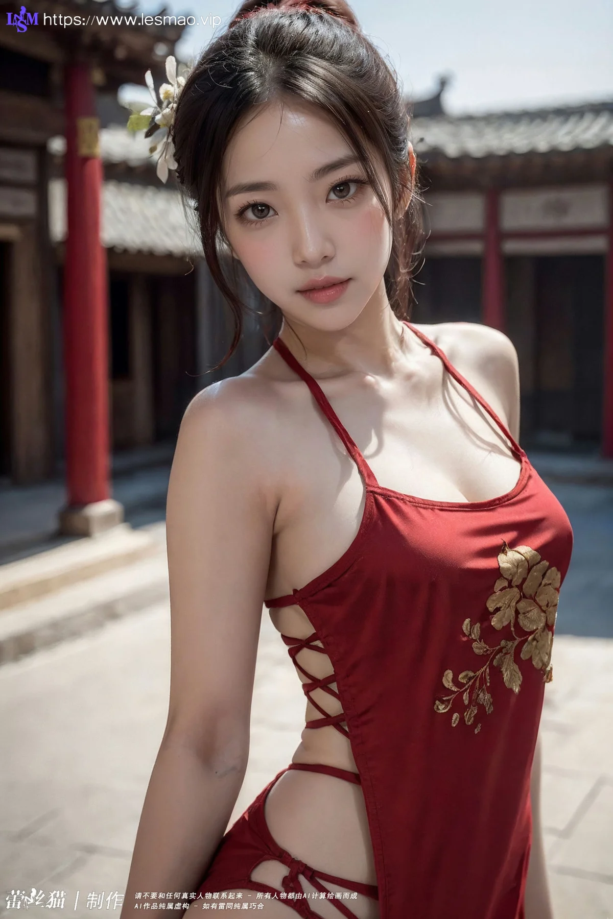 AIG  No.055 红色主题国风美女 - 38