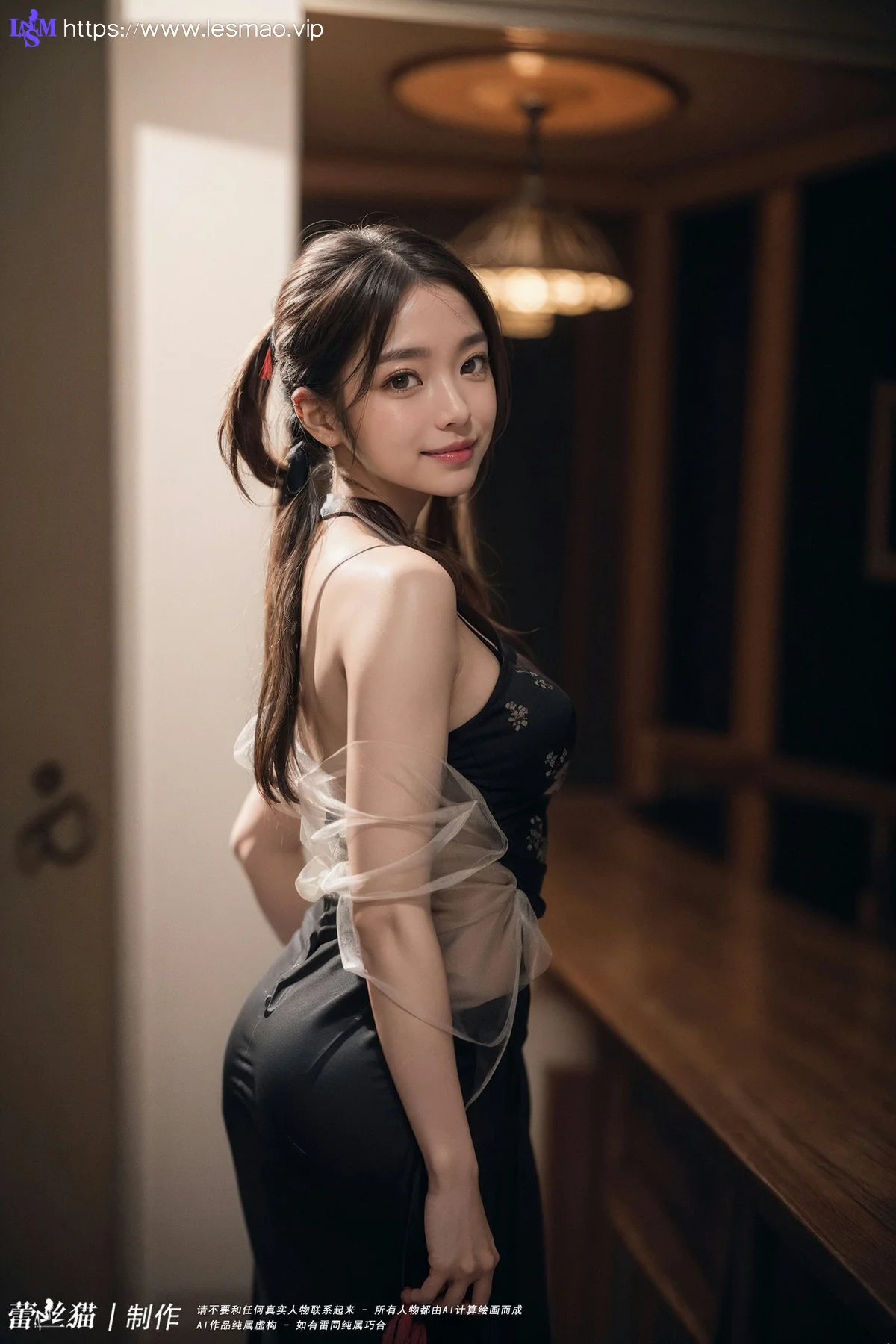 AIG  No.058 双马尾黑旗袍写真 - 82