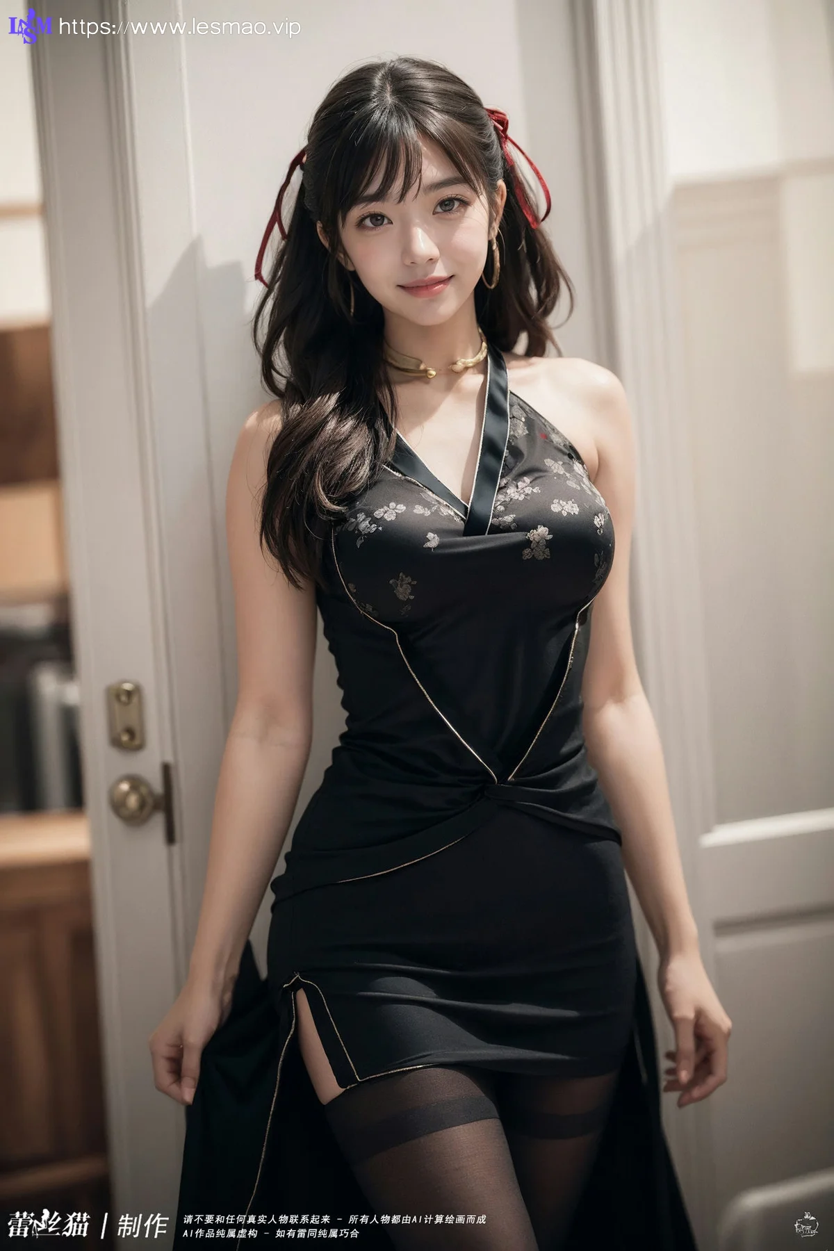 AIG  No.058 双马尾黑旗袍写真 - 104