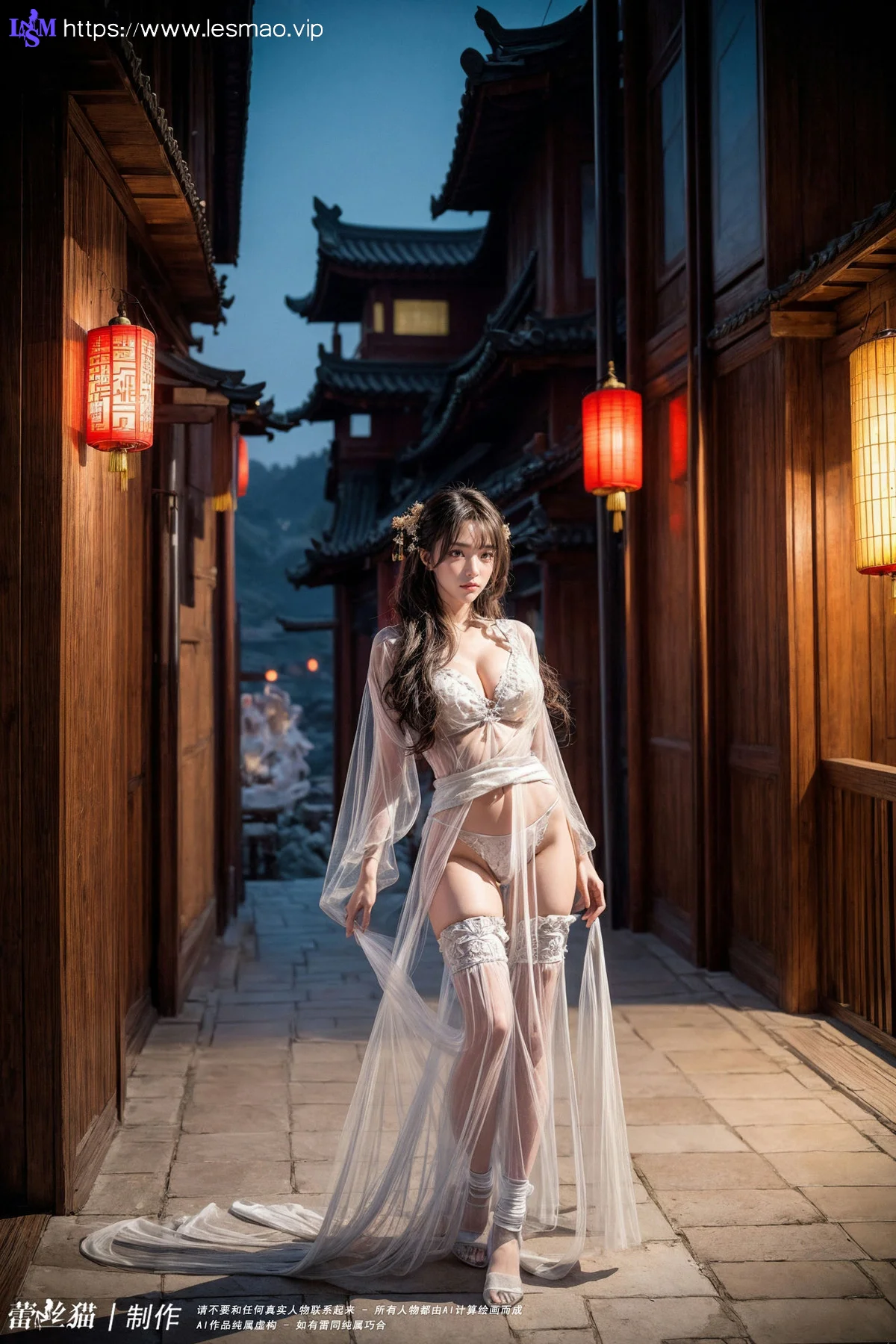 AIG  No.060 古典透视纱裙美女 - 16