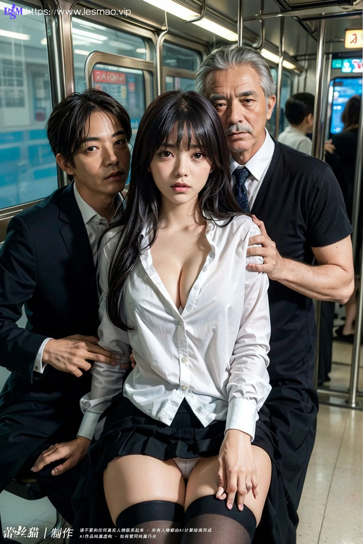 AIG  No.061 贪恋电车少女的大爷 - 11