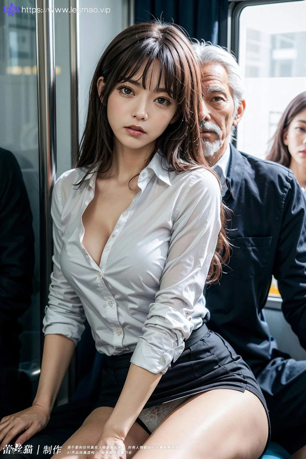 AIG  No.061 贪恋电车少女的大爷 - 12