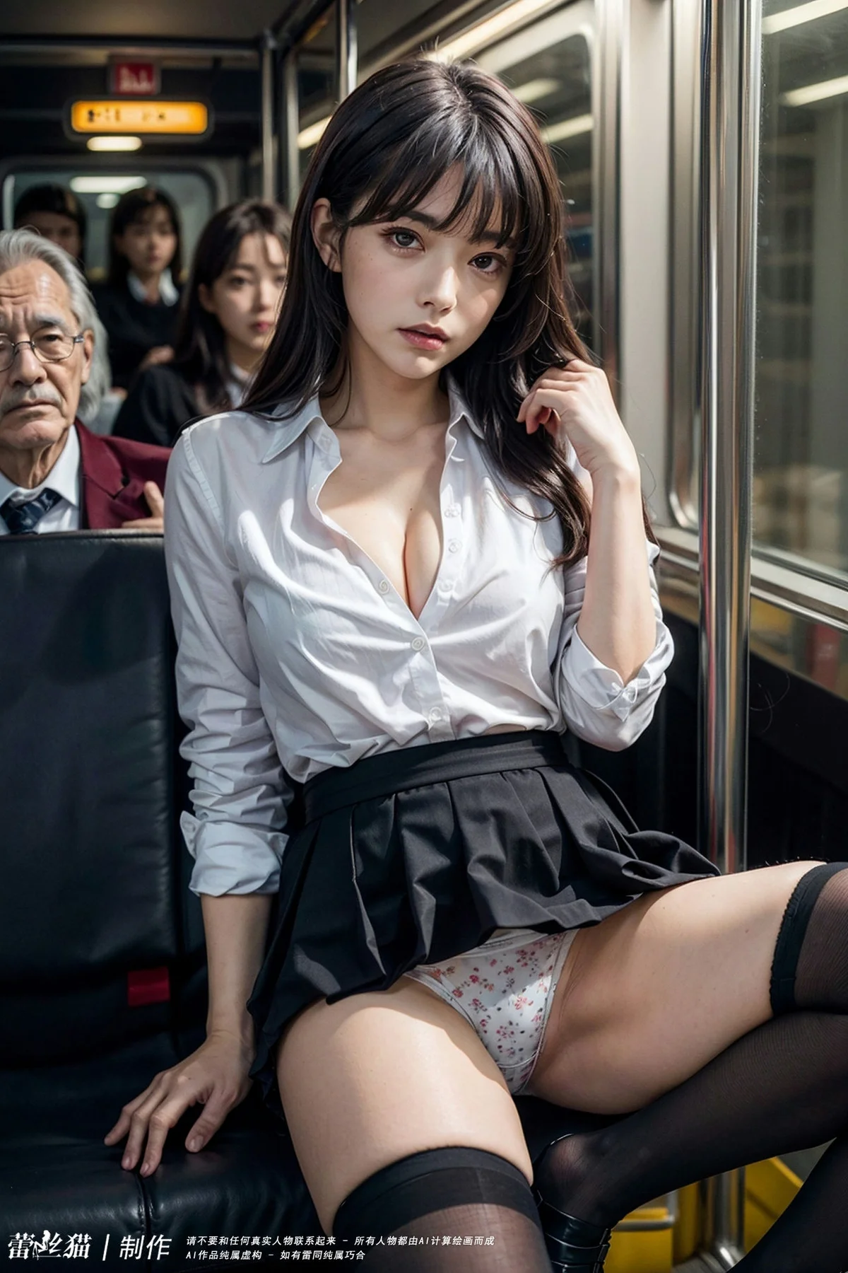 AIG  No.061 贪恋电车少女的大爷 - 25