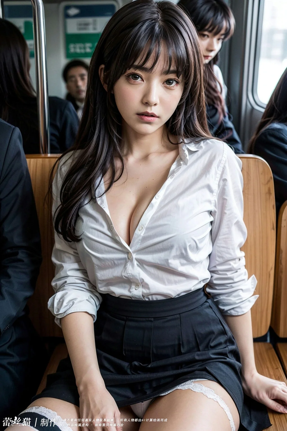 AIG  No.061 贪恋电车少女的大爷 - 38