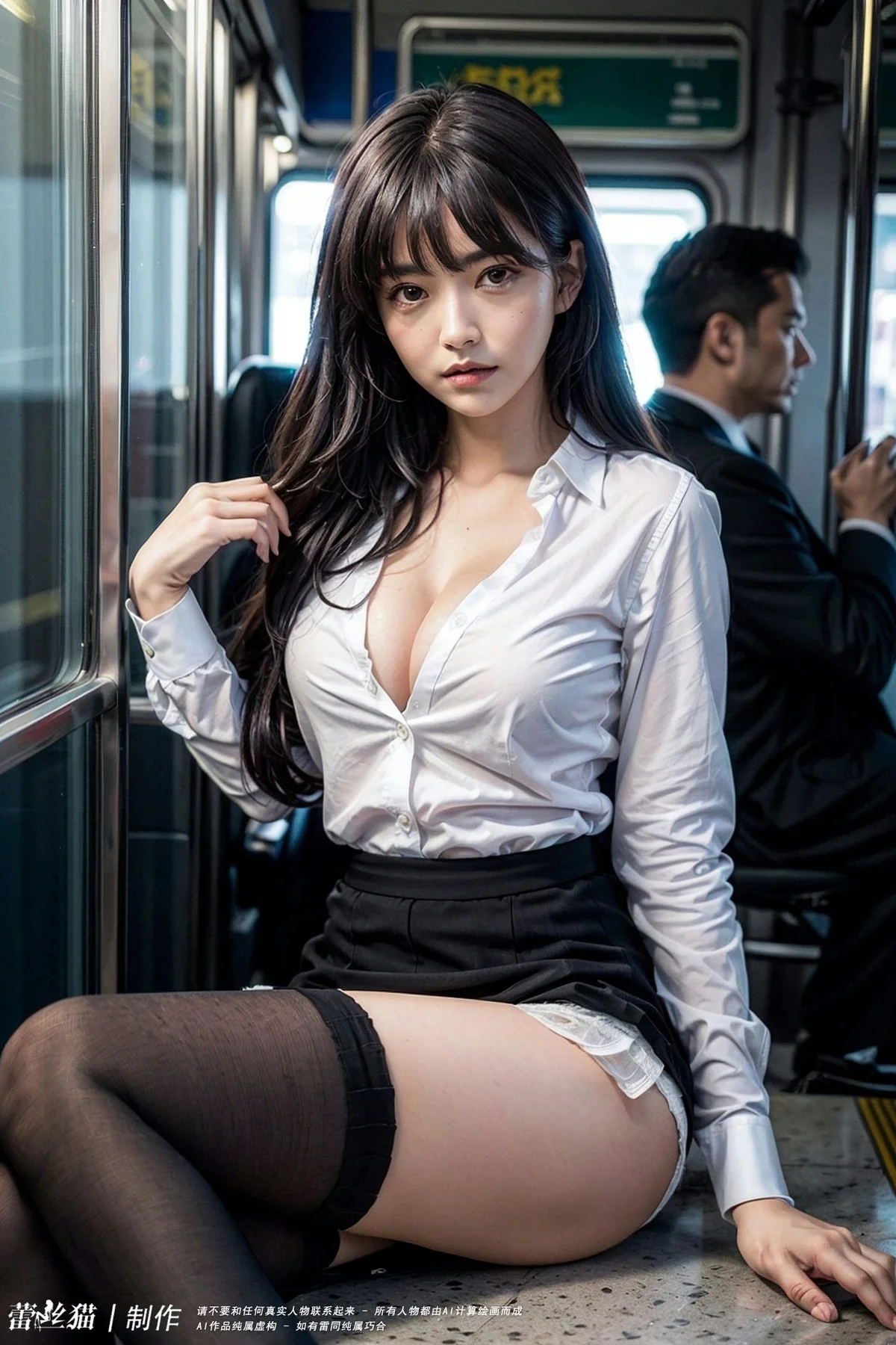 AIG  No.061 贪恋电车少女的大爷 - 40