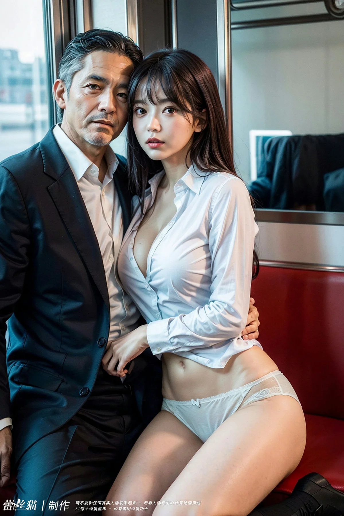 AIG  No.061 贪恋电车少女的大爷 - 41