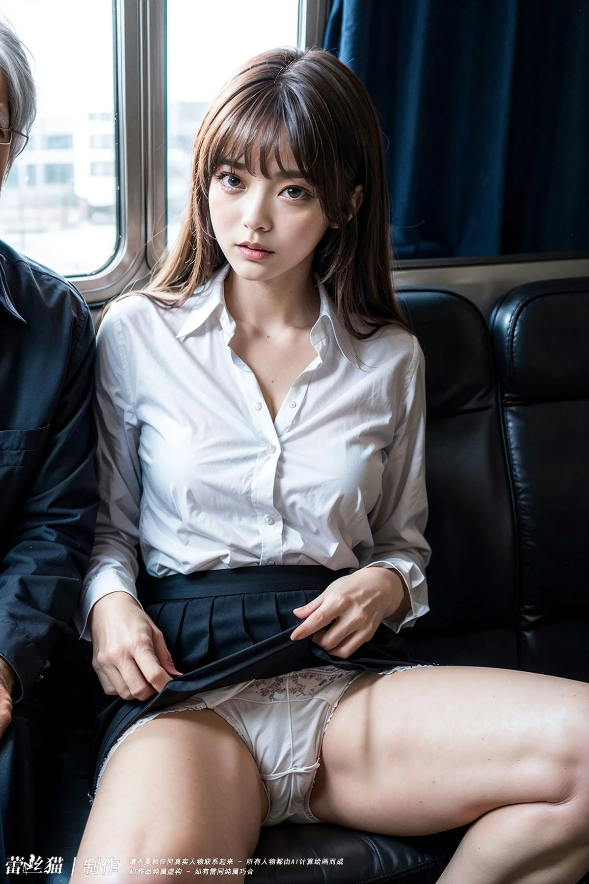 AIG  No.061 贪恋电车少女的大爷 - 43
