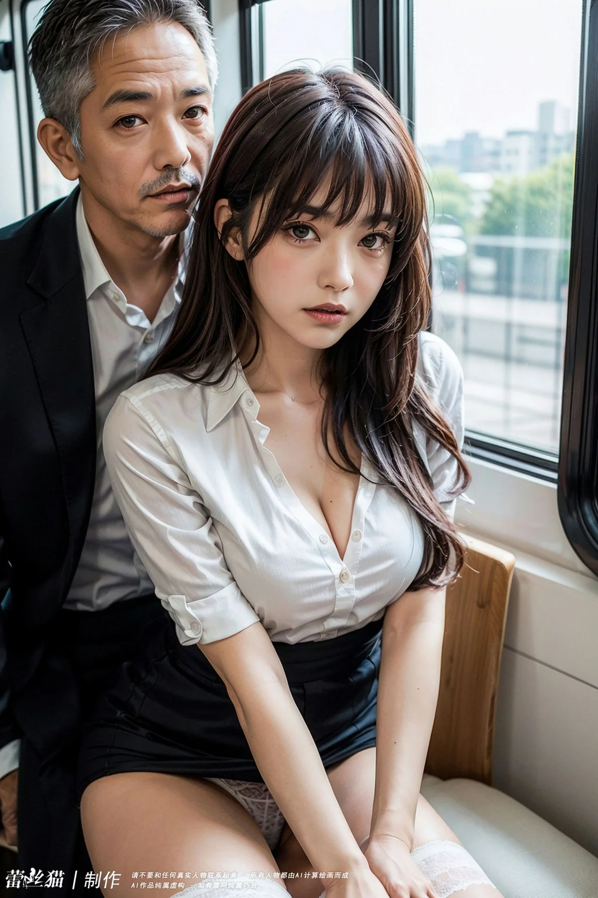 AIG  No.061 贪恋电车少女的大爷 - 52