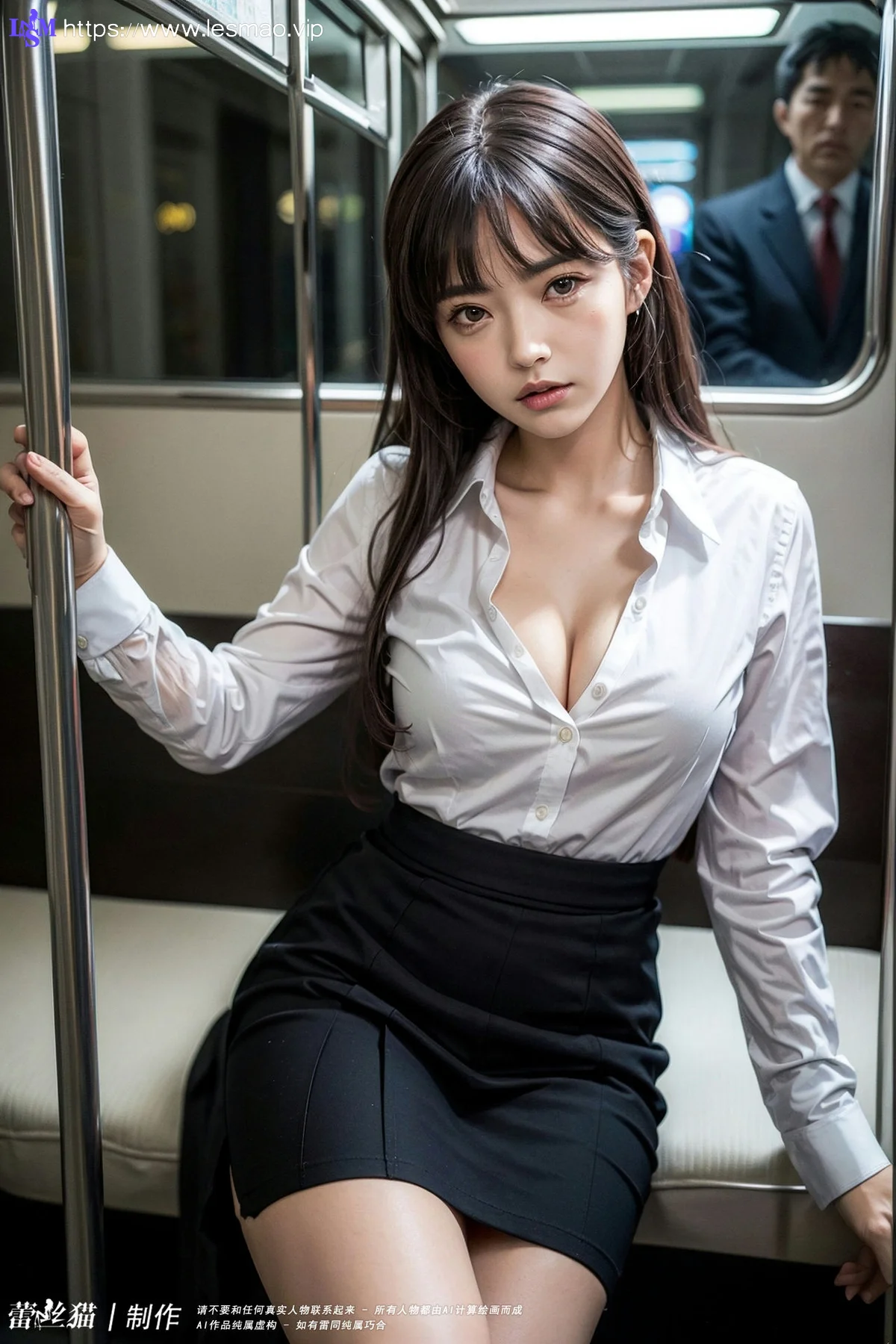 AIG  No.061 贪恋电车少女的大爷 - 65