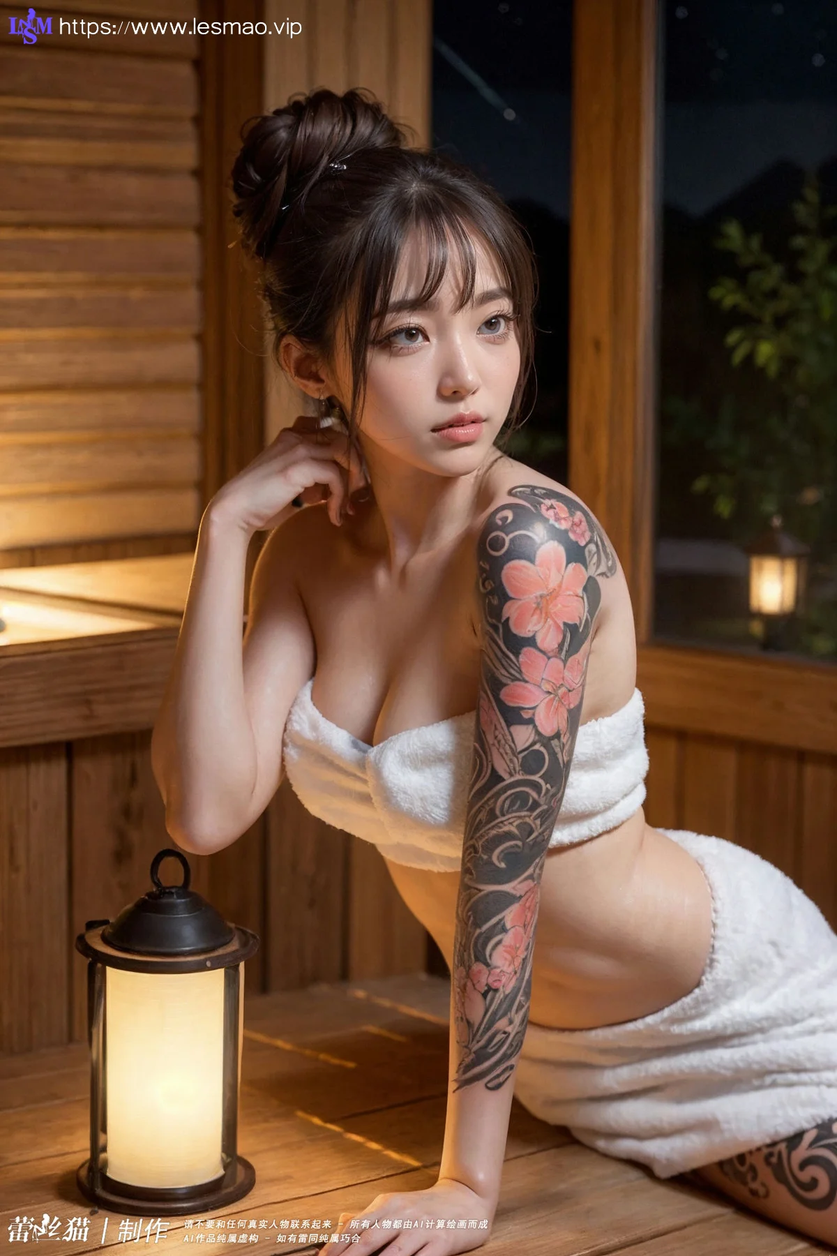AIG  No.063 爱泡温泉的纹身辣妹 - 16