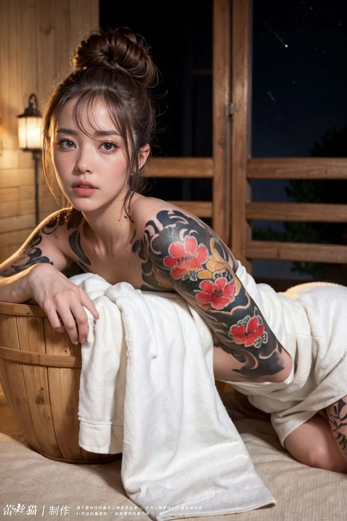 AIG  No.063 爱泡温泉的纹身辣妹 - 33