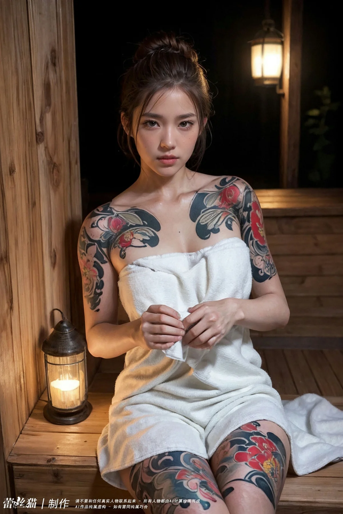 AIG  No.063 爱泡温泉的纹身辣妹 - 34