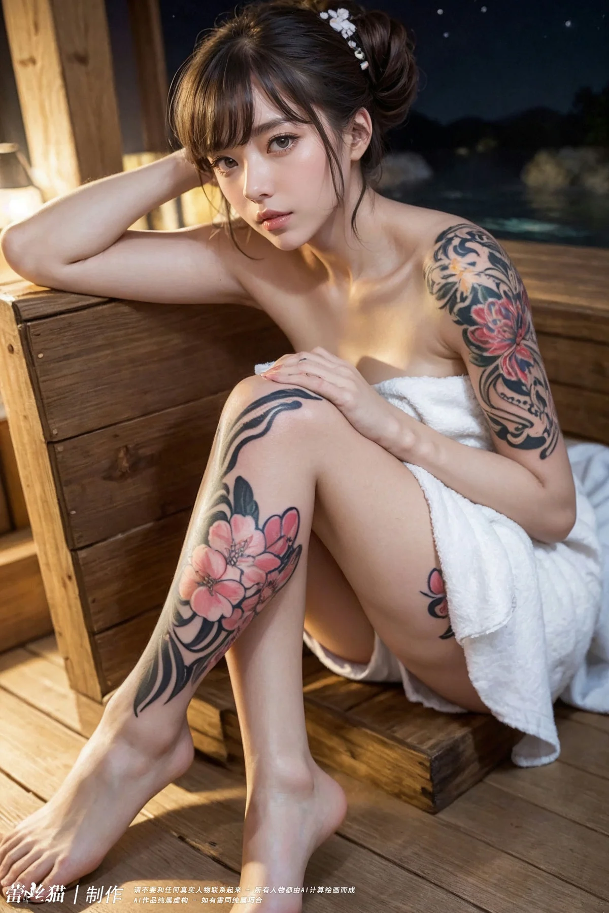 AIG  No.063 爱泡温泉的纹身辣妹 - 60