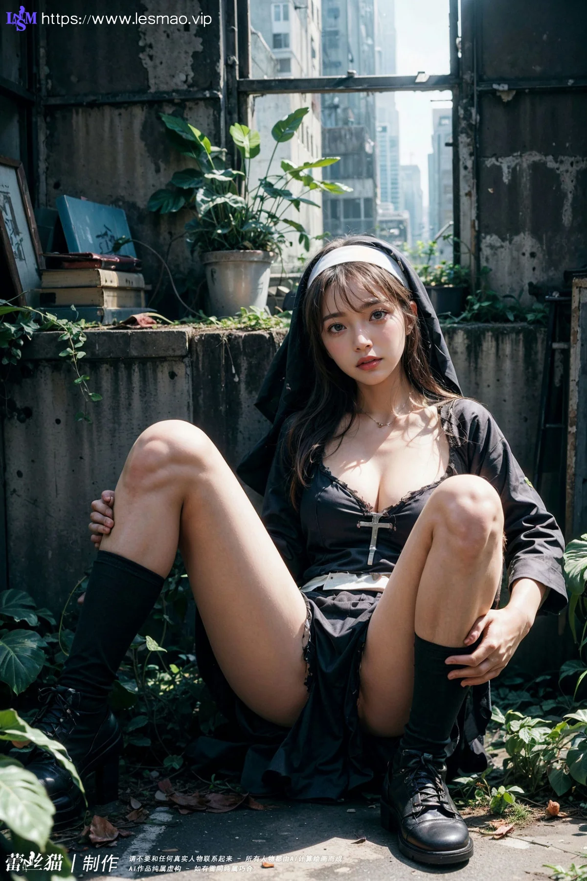 AIG  No.082 荒野修女黑丝 - 37