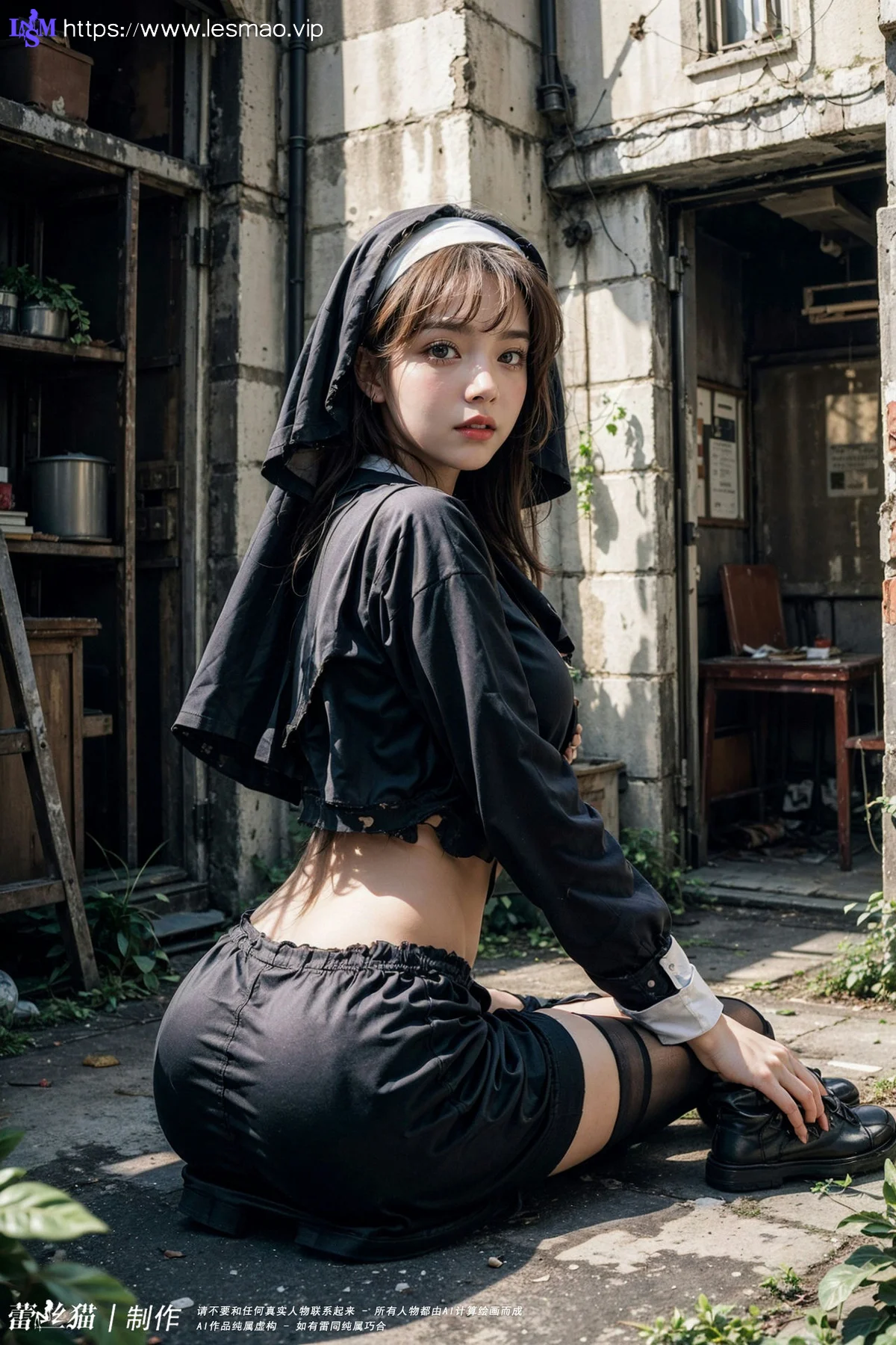 AIG  No.082 荒野修女黑丝 - 58