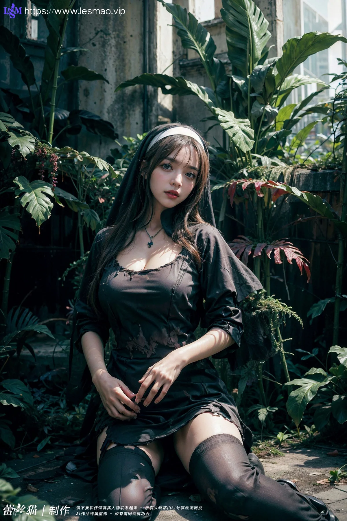 AIG  No.082 荒野修女黑丝 - 77