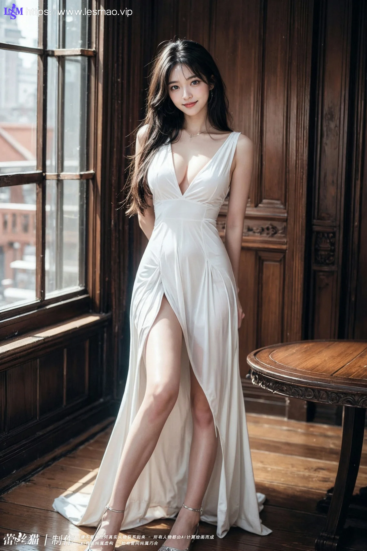 AIG  No.083 嫩白美女白色内衣 - 53