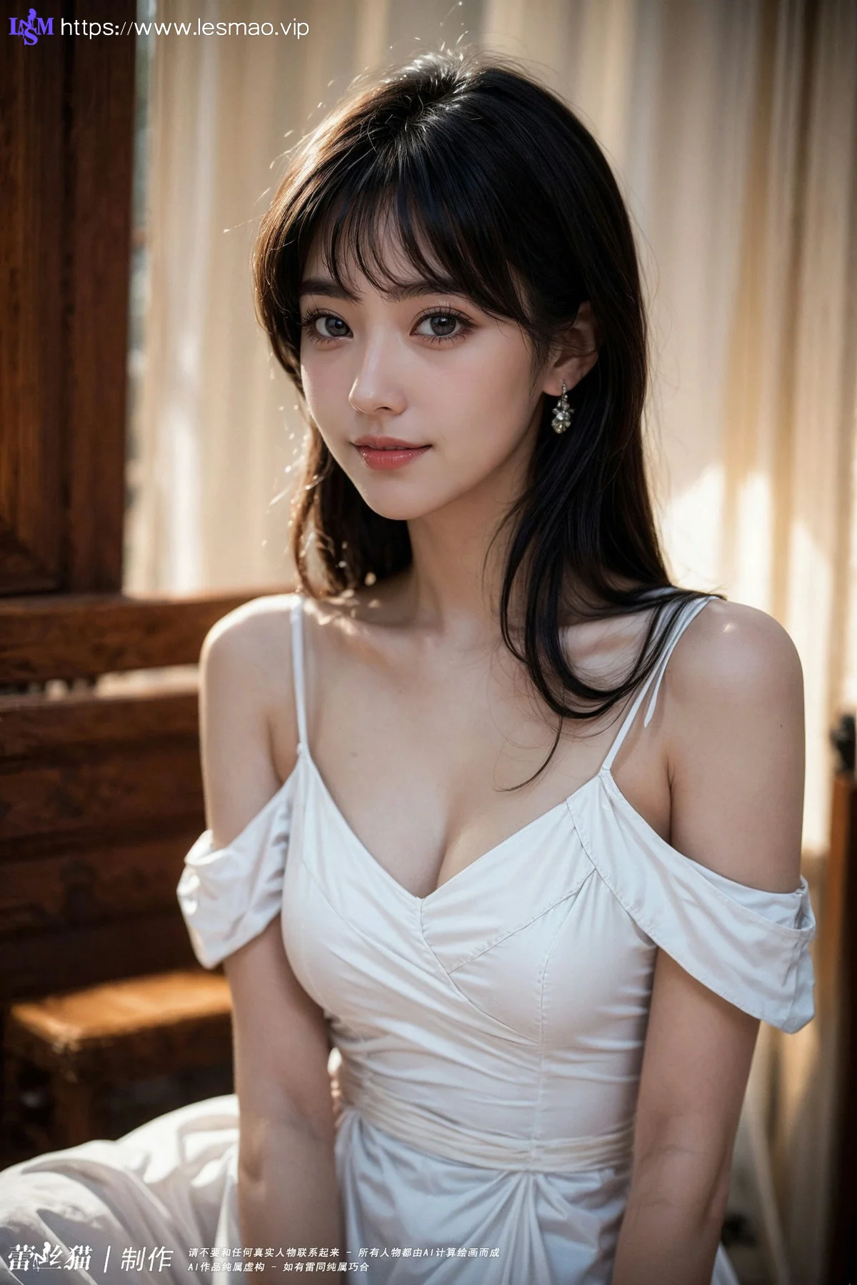 AIG  No.083 嫩白美女白色内衣 - 58