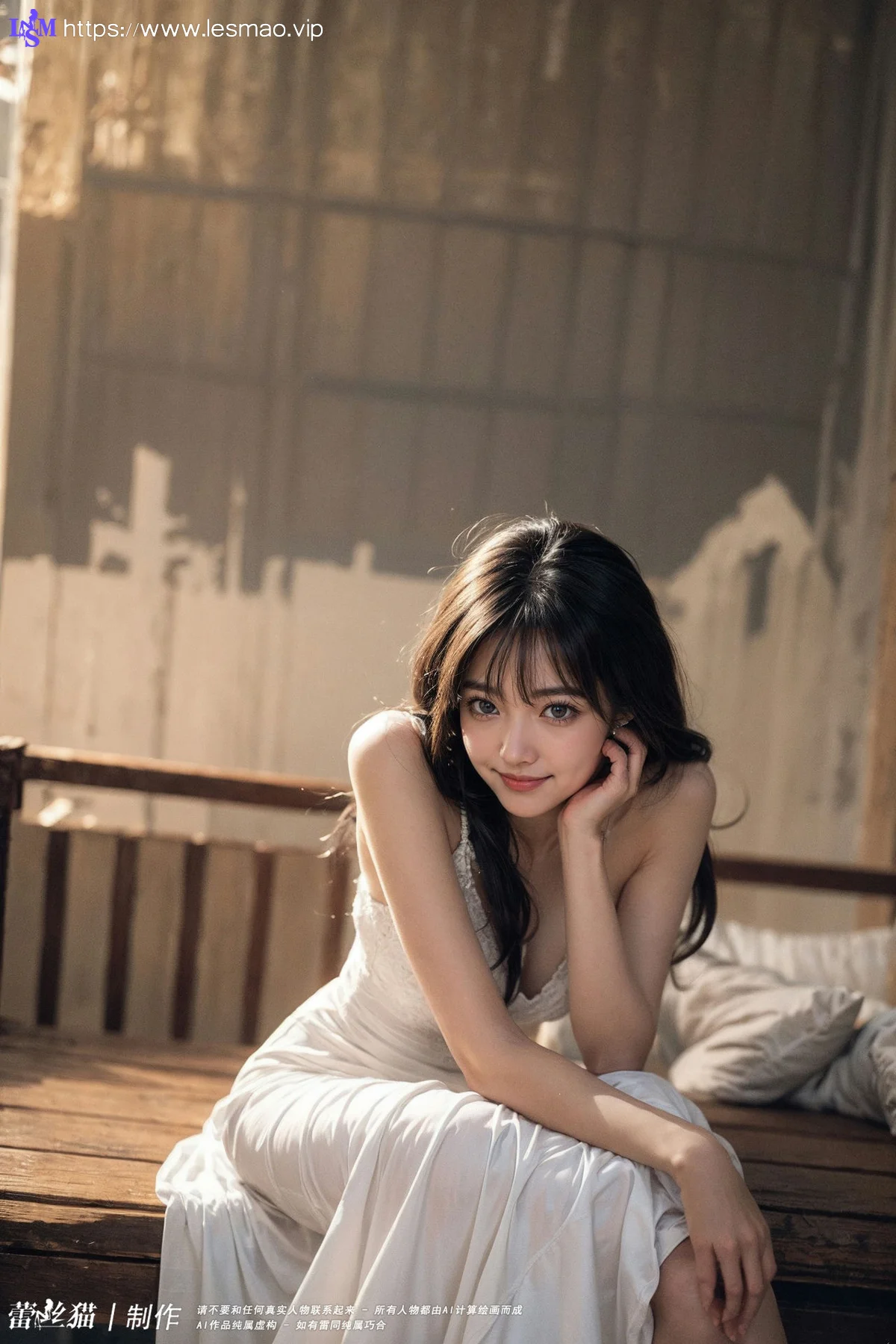AIG  No.083 嫩白美女白色内衣 - 59