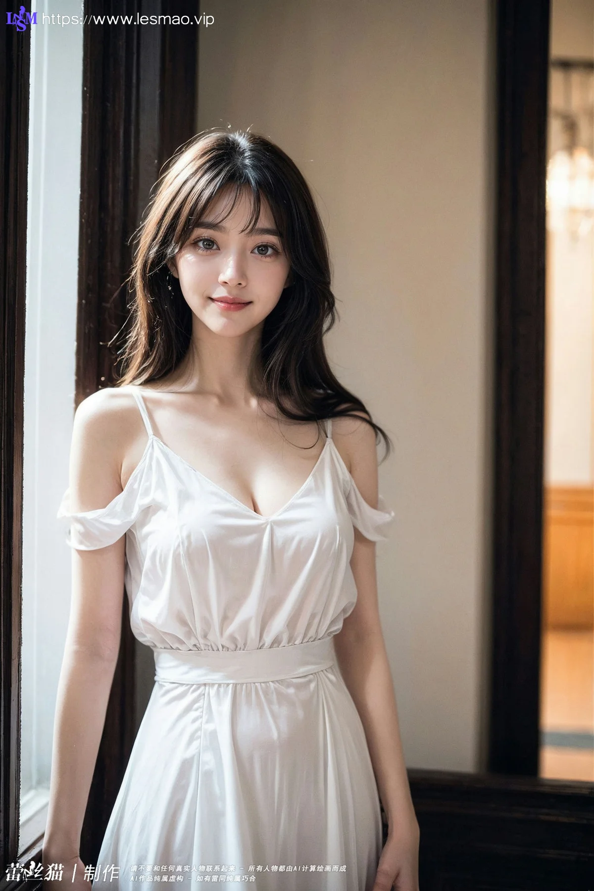 AIG  No.083 嫩白美女白色内衣 - 60